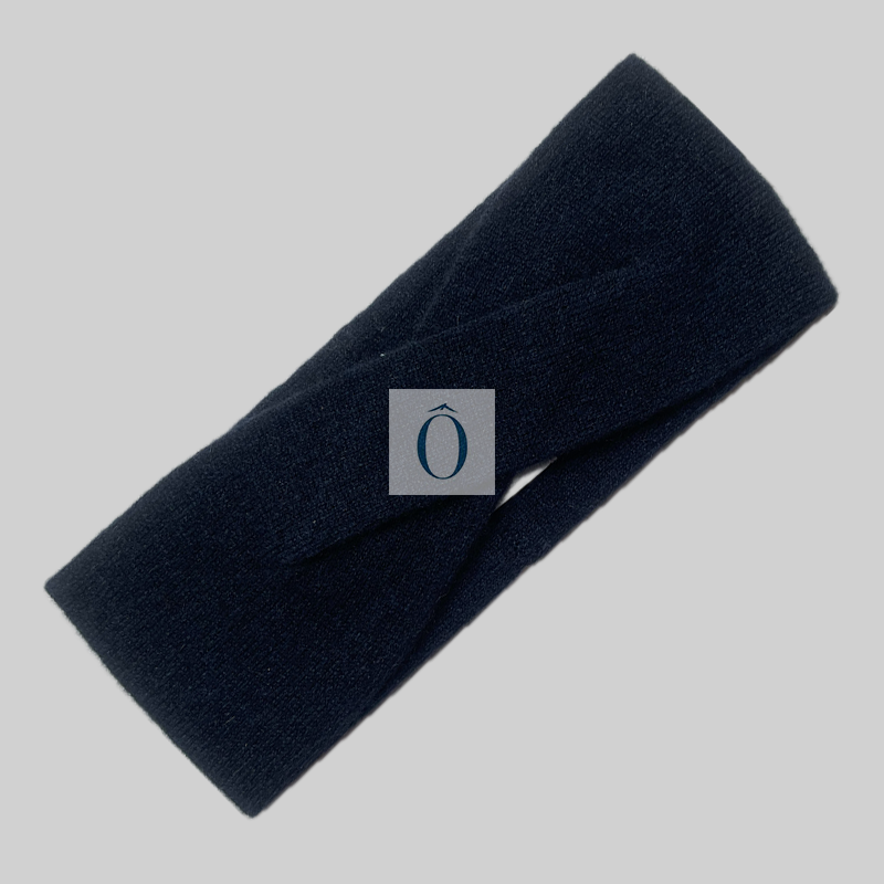 tour de tête bleu nuit cachemire