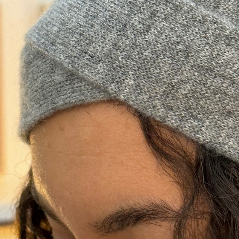 Bandeau fil de cachemire blanc – Image 4