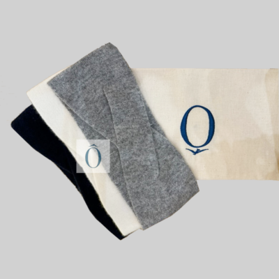 Bandeau Tour de tête 100% fils de cachemire création Oreve Paris