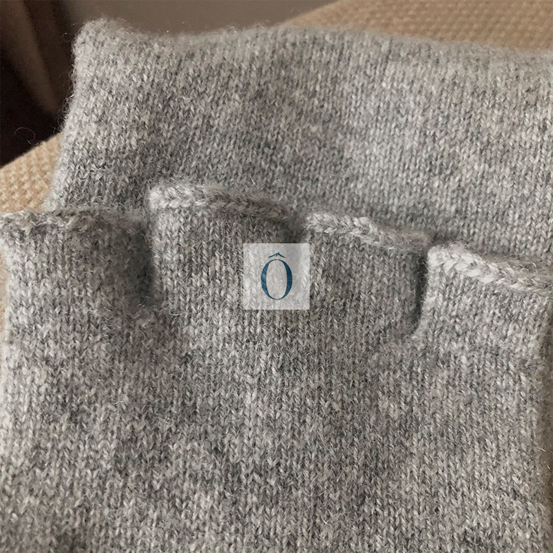 Alternative view of Mitaines cachemire grises