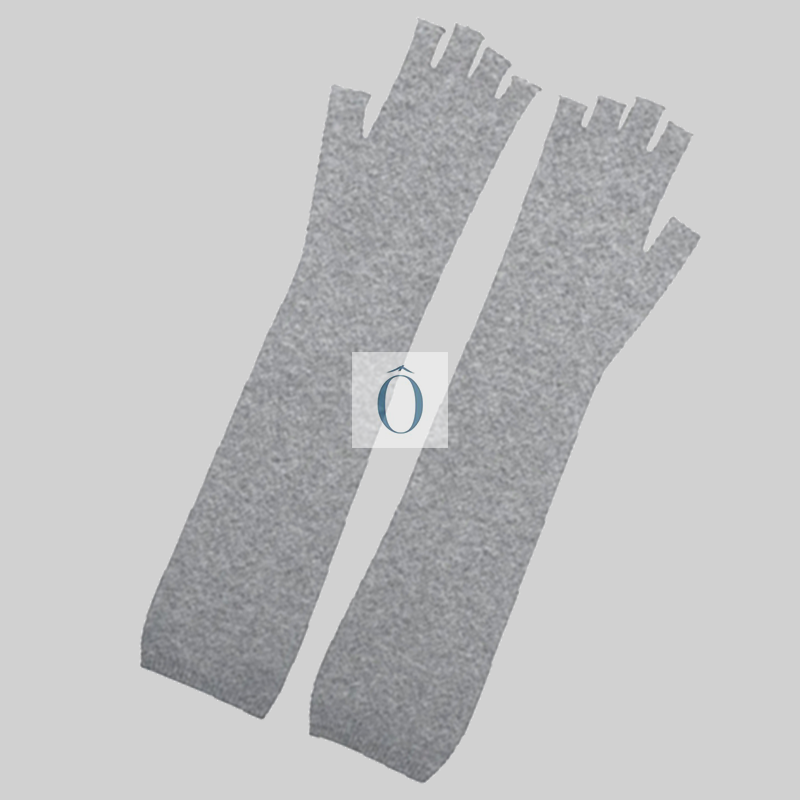 Mitaines cachemire grises